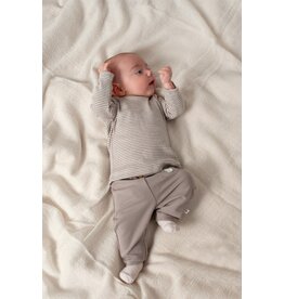 Feetje Baby Feetje Shirt rib gestreept - Sea Sweaties - Grijs