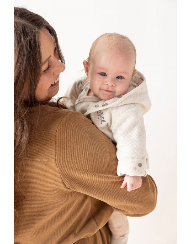 Feetje Baby Feetje omkeerbaar jasje met capuchon AOP - Sea Sweeties - Offwhite - 51800360