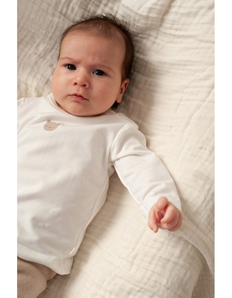 Feetje Baby Feetje Shirt ls - embroidery beer- The Knits - Offwhite - 51602763