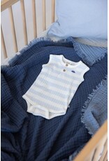 Feetje Baby Feetje jongen - romper rib met streep - Blue Ocean - Blauw - 50200257