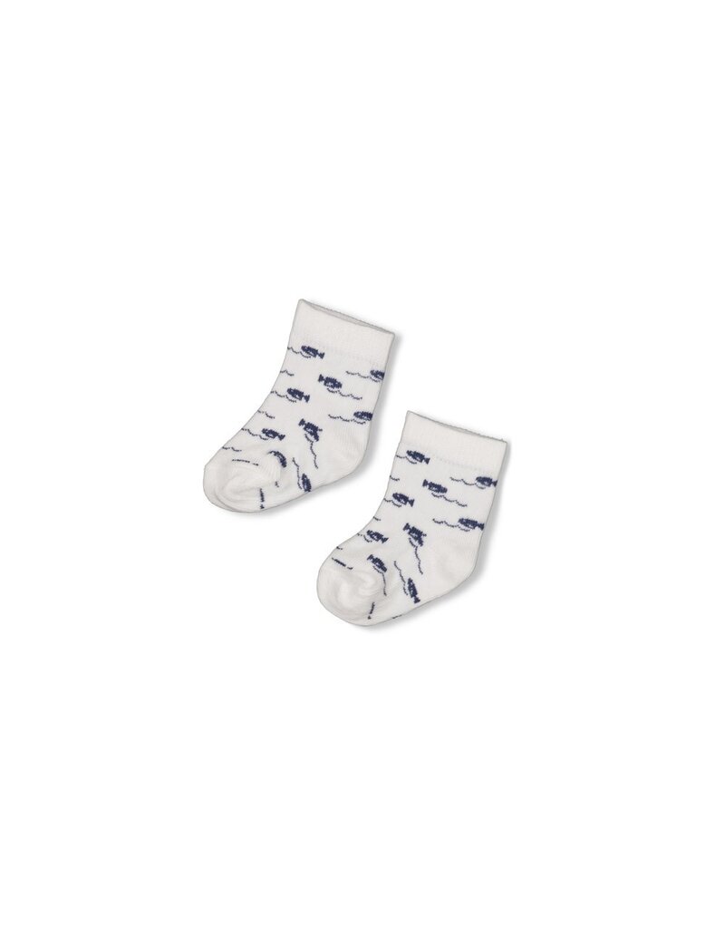 Feetje Baby Feetje jongen sokken - Blue Ocean - Offwhite - 50400361