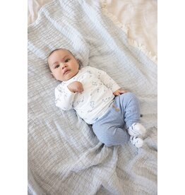 Feetje Baby Feetje jongen sokken - Blue Ocean - Offwhite