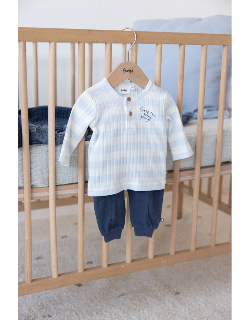 Feetje Baby Feetje Jongen Shirt ls - Blue Ocean - Blauw - 51602719