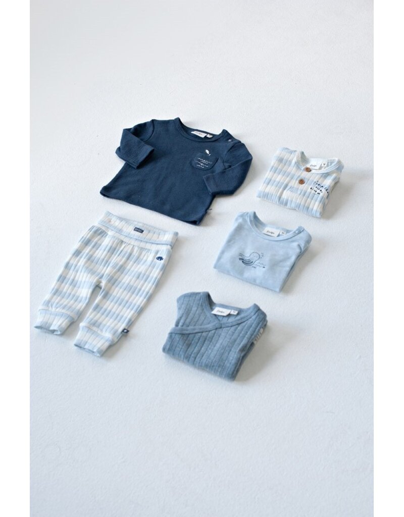 Feetje Baby Feetje Jongen Overslagshirt rib - Blue Ocean - Blauw - 51602720