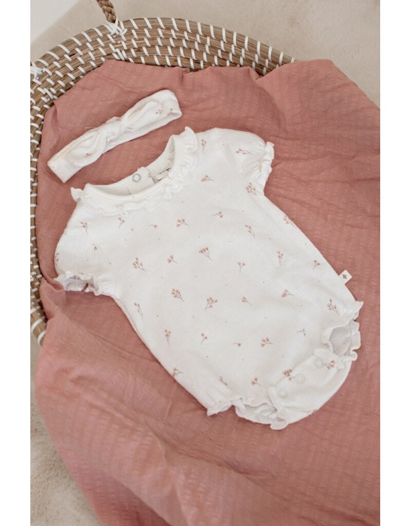 Feetje Baby Feetje meisje romper AOP - Delicate Flower - Offwhite - 50200259