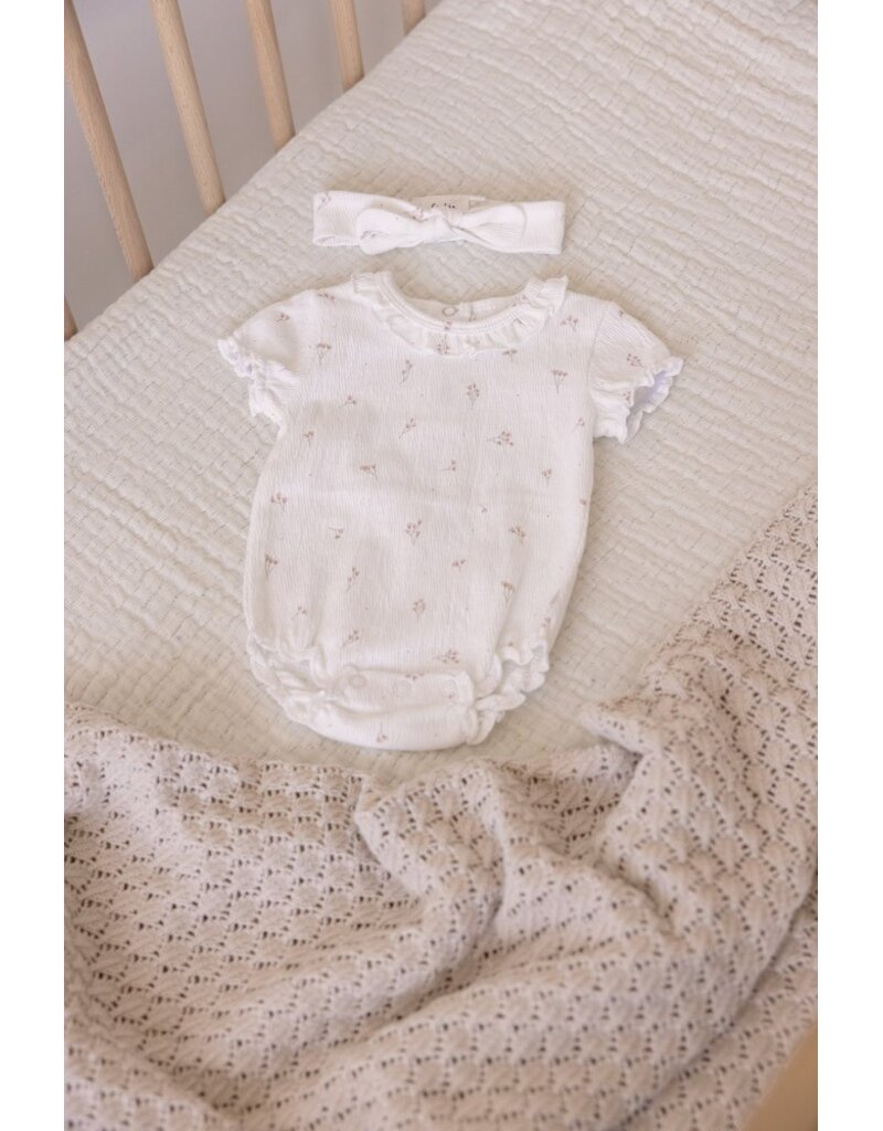 Feetje Baby Feetje meisje romper AOP - Delicate Flower - Offwhite - 50200259