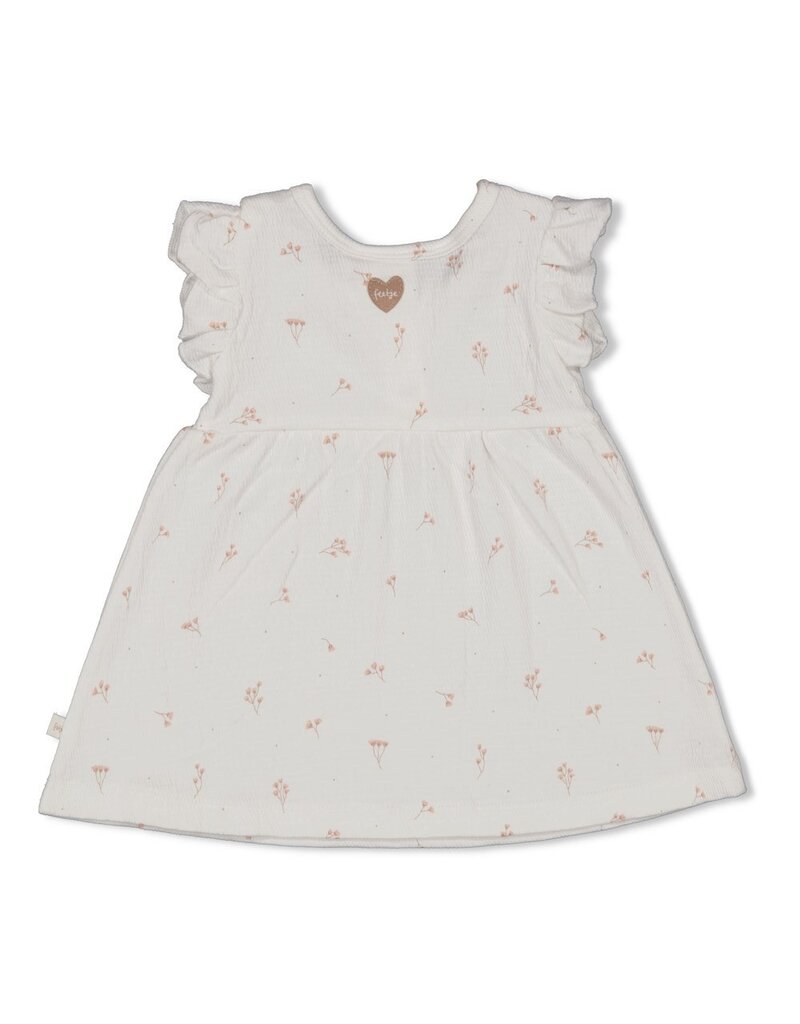 Feetje Baby Feetje jurk crinkle AOP - Delicate Flower - Offwhite - 51400579
