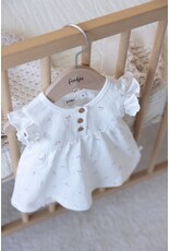 Feetje Baby Feetje jurk crinkle AOP - Delicate Flower - Offwhite - 51400579