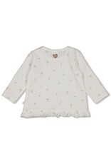 Feetje Baby Feetje meisje shirt ruches AOP - Delicate Flower offwhite - 51602729
