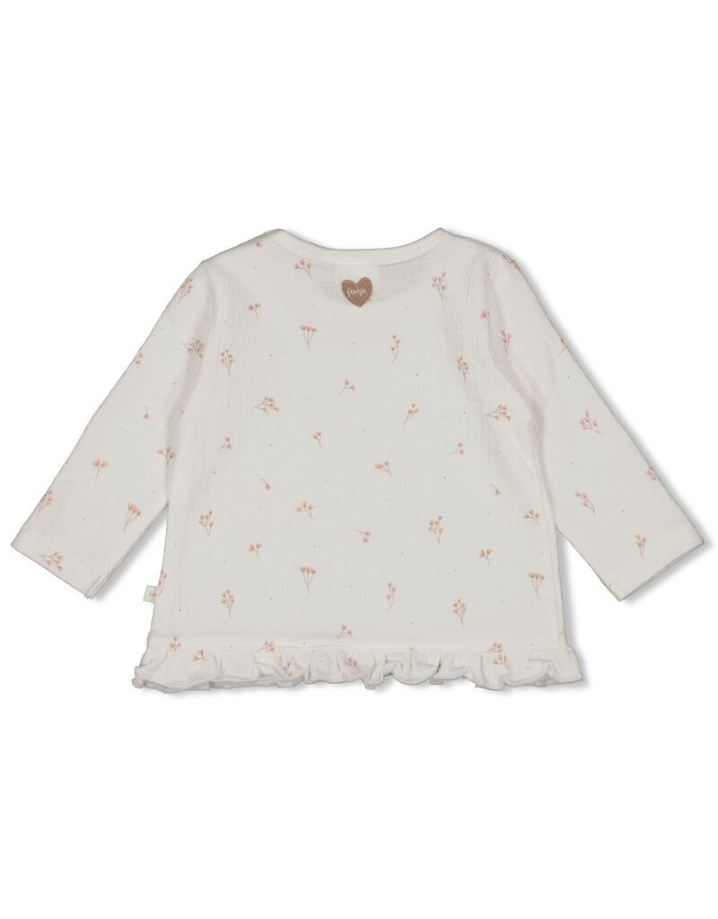 Feetje Baby Feetje meisje ruches crinkle AOP - Delicate Flower offwhite - 51602729