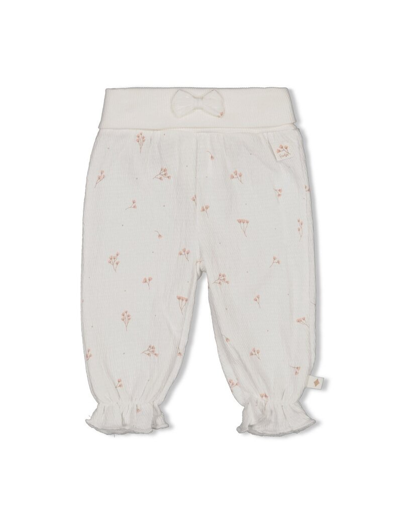 Feetje Baby Feetje meisje Broek crinkle - Delicate Flower - offwhite - 52202501