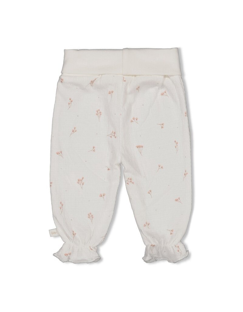 Feetje Baby Feetje meisje Broek crinkle - Delicate Flower - offwhite - 52202501