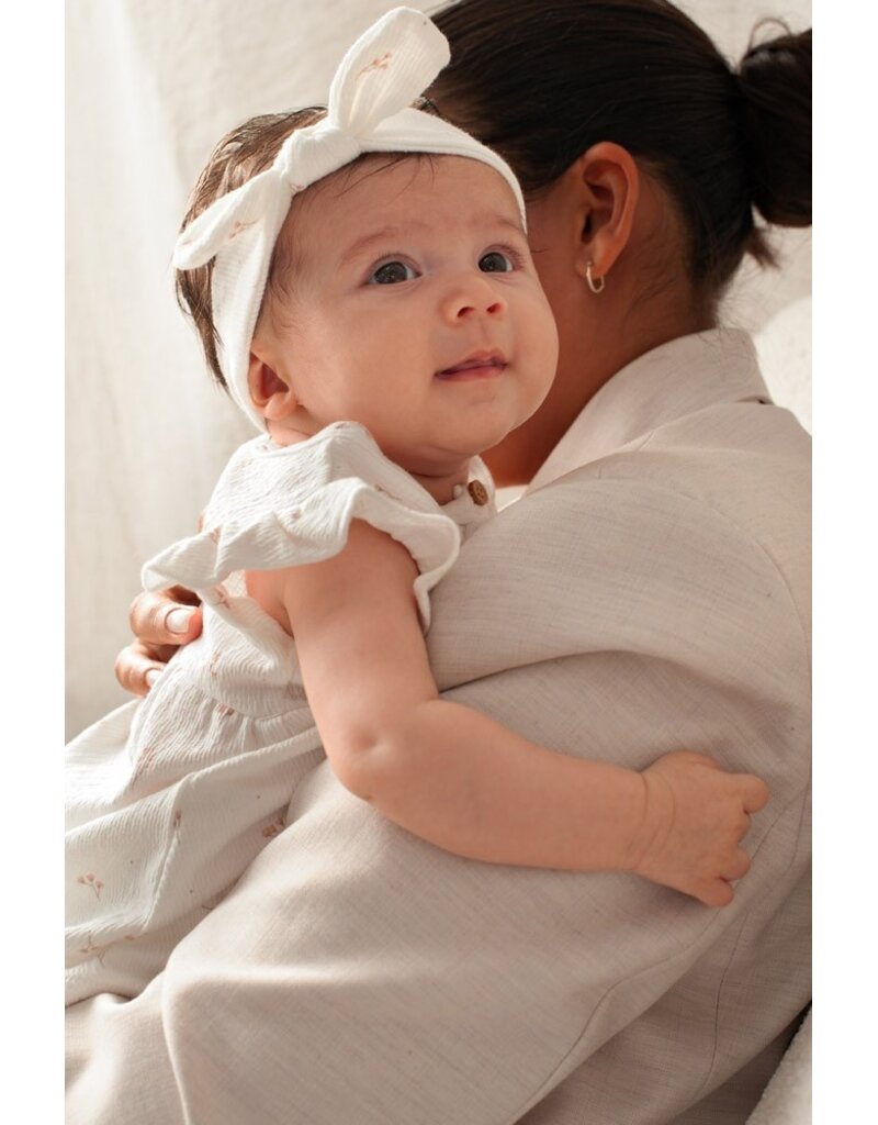 Feetje Baby Feetje meisje haarband crinkle - Delicate Flower - offwhite - 53100734