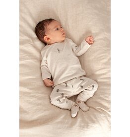 Feetje Baby Feetje broek rib geprint - Sea Sweeties - Offwhite