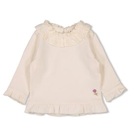 Feetje Baby Feetje meisje top met kraag - Flower Ranch - Offwhite