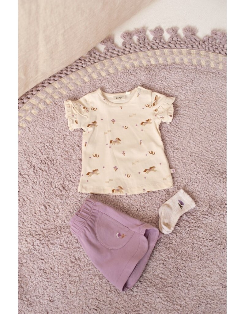 Feetje Baby Feetje meisje Short - Flower Ranch - Violet - 52100459