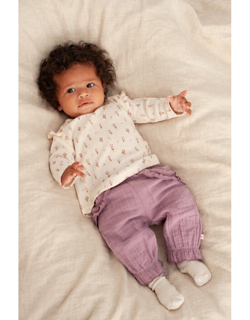 Feetje Baby Feetje meisje broek mousseline - Flower Ranch - Violet - 52202488