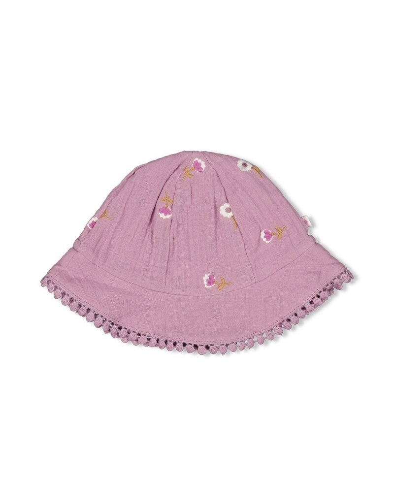 Feetje Baby Feetje zonnehoed mousseline - Flower Ranch - Violet - 52100728