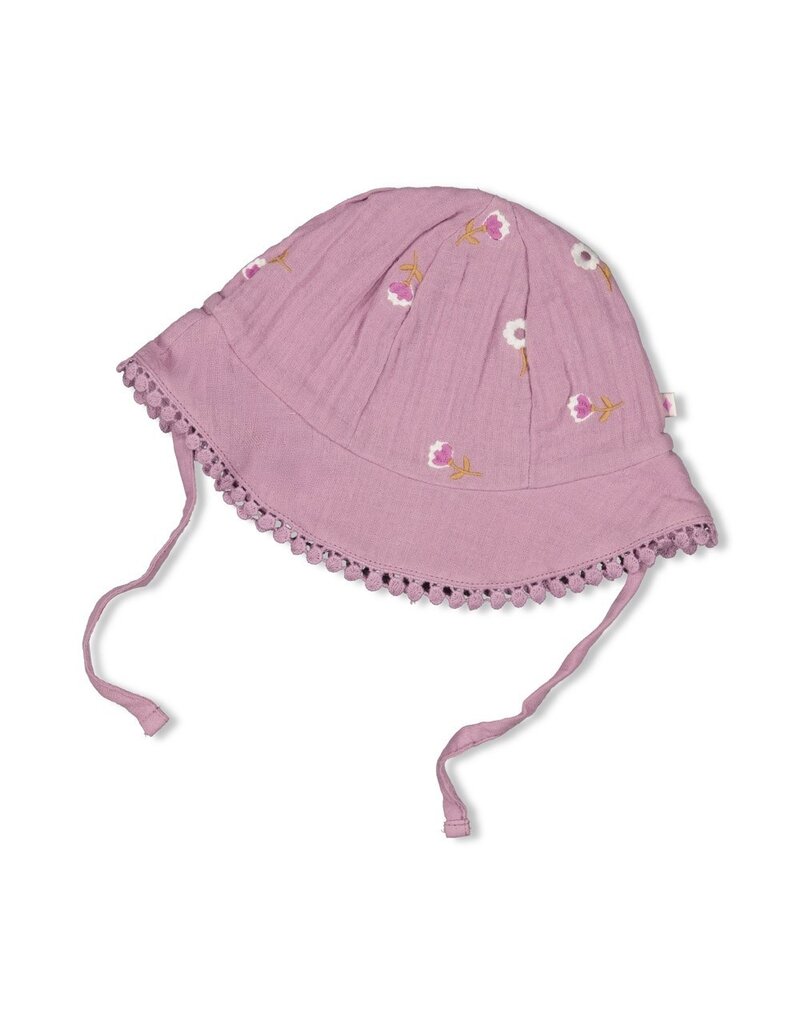 Feetje Baby Feetje zonnehoed mousseline - Flower Ranch - Violet - 52100728