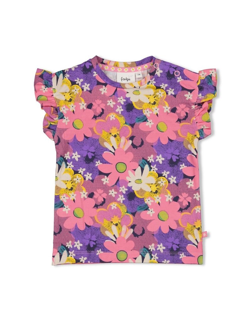 Feetje Baby Feetje meisje T-Shirt AOP - Rolling into Spring - Roze - 51701032