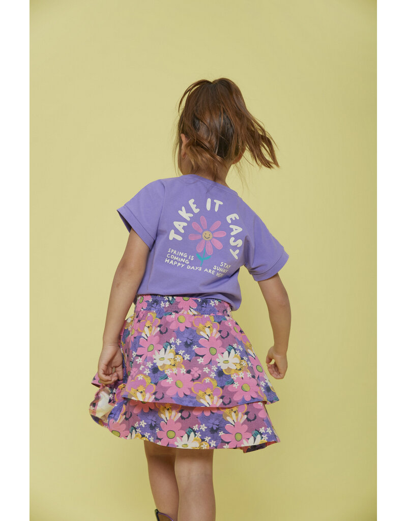 Feetje Baby Feetje meisje T-Shirt - Rolling into Spring - Paars - 51701029