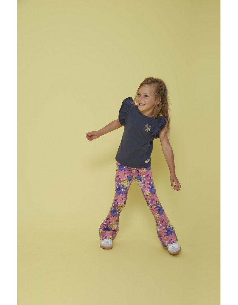 Feetje Baby Feetje meisje Flare broek AOP - Rolling into Spring - Roze - 52202537