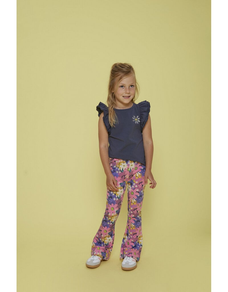 Feetje Baby Feetje meisje Flare broek AOP - Rolling into Spring - Roze - 52202537