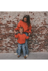 Your Wishes Baby & Peuter kleding Your Wishes Stripe French Knit - Sweater Mom - Beetroot Purple