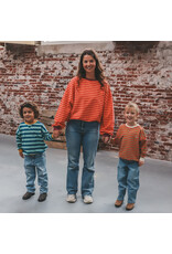 Your Wishes Baby & Peuter kleding Your Wishes Stripe French Knit - Sweater Mom - Beetroot Purple