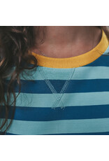 Your Wishes Baby & Peuter kleding Your Wishes Stripe French Knit - Sweater Mom - Corsair - groen & blauw