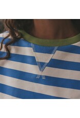 Your Wishes Baby & Peuter kleding Your Wishes Stripe French Knit - Sweater Mom - French Blue = blauw-ecru