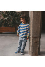 Your Wishes Baby & Peuter kleding Your Wishes Stripe French Knit - Sweater Kids - French Blue = blauw-ecru