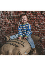 Your Wishes Baby & Peuter kleding Your Wishes Stripe French Knit - Sweater Kids - French Blue = blauw-ecru