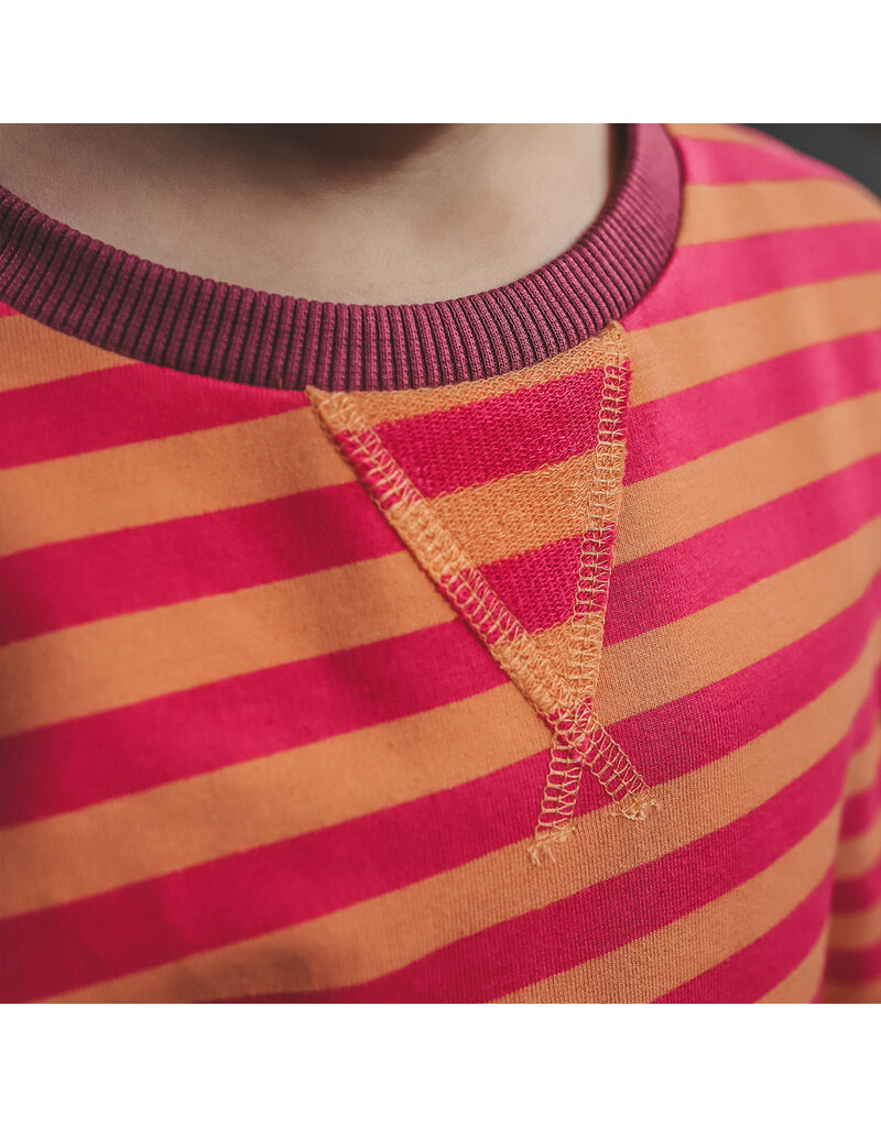 Your Wishes Baby & Peuter kleding Your Wishes Stripe French Knit - Sweater Kids - Beetroot Purple