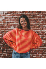 Your Wishes Baby & Peuter kleding Your Wishes Stripe French Knit - Sweater Kids - Beetroot Purple