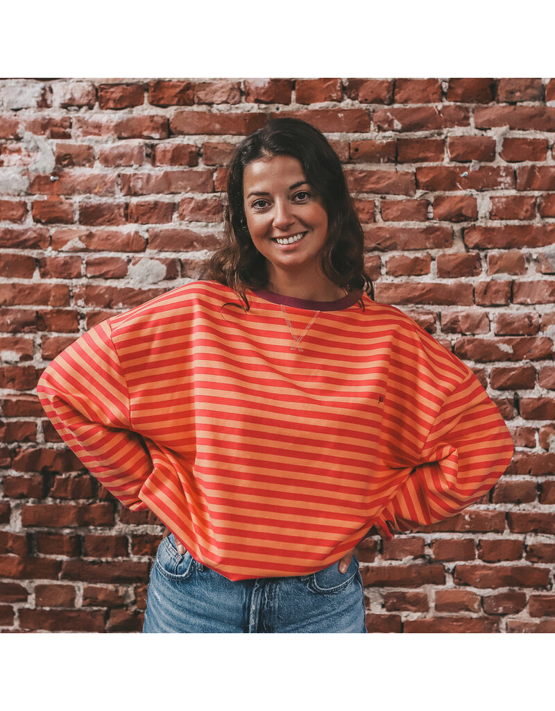 Your Wishes Baby & Peuter kleding Your Wishes Stripe French Knit - Sweater Kids - Beetroot Purple