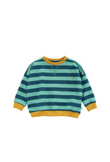 Your Wishes Baby & Peuter kleding Your Wishes Stripe French Knit - Sweater Kids - Corsair - groen & blauw
