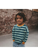 Your Wishes Baby & Peuter kleding Your Wishes Stripe French Knit - Sweater Kids - Corsair - groen & blauw