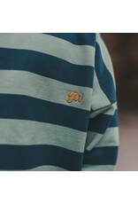 Your Wishes Baby & Peuter kleding Your Wishes Stripe French Knit - Sweater Kids - Corsair - groen & blauw