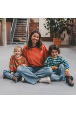 Your Wishes Baby & Peuter kleding Your Wishes Stripe French Knit - Sweater Kids - Corsair - groen & blauw