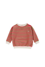 Your Wishes Baby & Peuter kleding Your Wishes Stripe French Knit - Sweater Kids - Mosstone - Roze & Groen