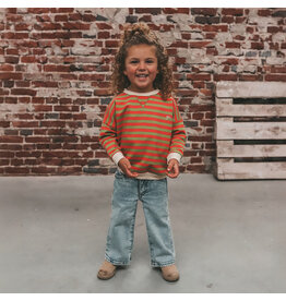 Your Wishes Baby & Peuter kleding Your Wishes Stripe French Knit - Sweater Kids - Mosstone