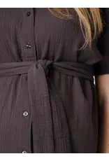 Noppies Noppies Zwangerschap & Voedings blouse - Forged Iron - 6010111 P633