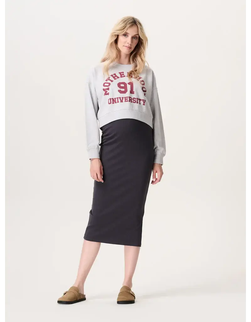 Noppies Noppies Sweater cropped - Grey Melange - 6020210 P628