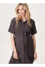 Noppies Noppies Zwangerschapsjurk met voedingsfunctie - Forged Iron - 6020411 P633