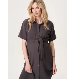 Noppies Noppies Zwangerschapsjurk met voedingsfunctie - Forged Iron