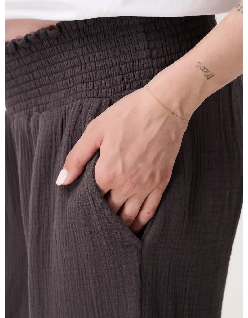 Noppies Noppies broek wide leg fit - Naval Academy - Forged Iron - 6021112 P633