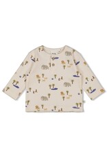 Feetje Baby Feetje jongen longsleeve rib AOP - Safari Savage - Offwhite - 51602741