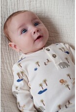 Feetje Baby Feetje jongen longsleeve rib AOP - Safari Savage - Offwhite - 51602741