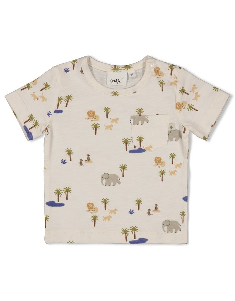 Feetje Baby Feetje jongen T-shirt  AOP - Safari Savage - Offwhite  - 51700998